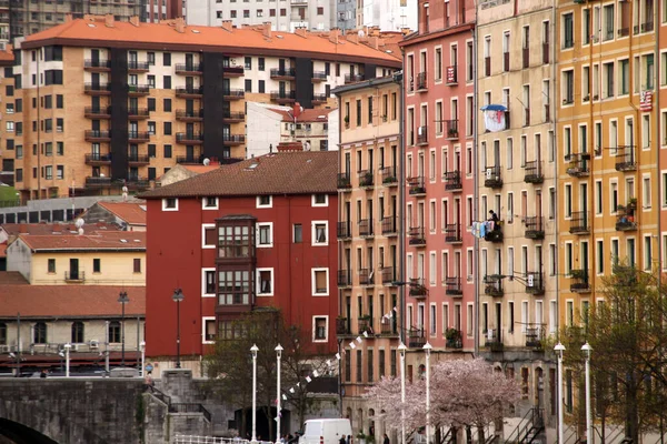 Spanya Nın Bilbao Şehrinde Şehir Manzarası — Stok fotoğraf