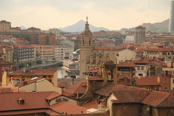 Paisaje Urbano Barrio Bilbao España — Foto de Stock