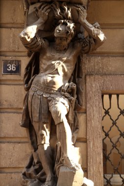 Prag Sarayı 'nda bir heykel