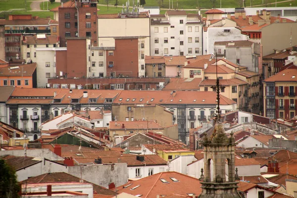 Byggnad Ett Område Bilbao — Stockfoto