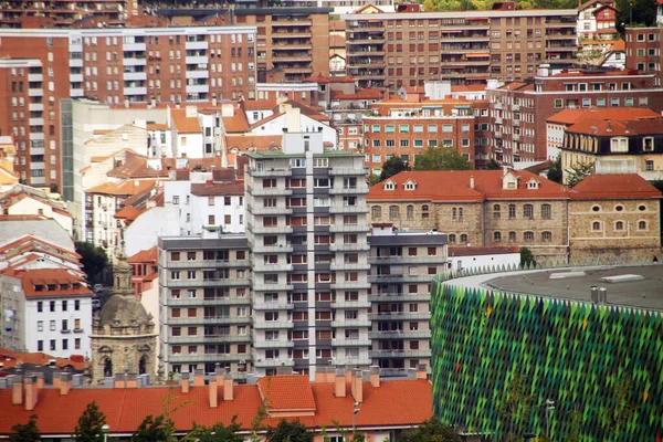 Byggnad Ett Område Bilbao — Stockfoto