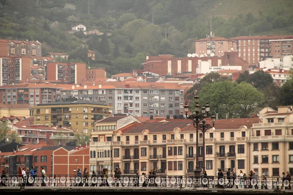 Apartamentos Bloques Barrio Bilbao — Foto de Stock