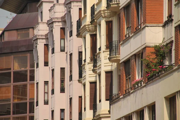 Apartamentos Blocos Bairro Bilbao — Fotografia de Stock