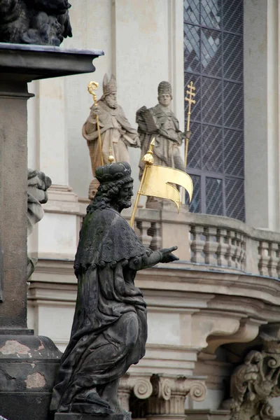 Estatua Palacio Praga — Foto de Stock