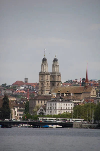 Paisaje Alpino Suizo Los Suburbios Zurich — Foto de Stock