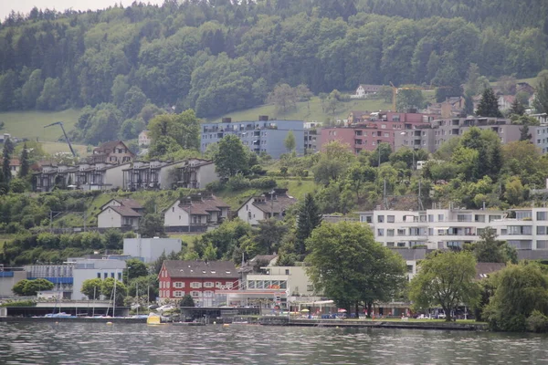 Paysage Alpin Suisse Dans Banlieue Zurich — Photo