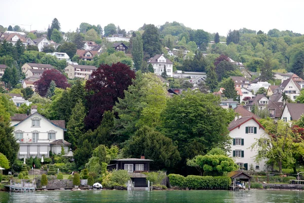 Zwitsers Alpenlandschap Buitenwijken Van Zürich — Stockfoto