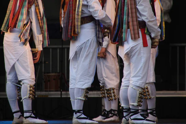 Baskijska Wystawa Tańca Ludowego Festiwalu Ulicznym — Zdjęcie stockowe