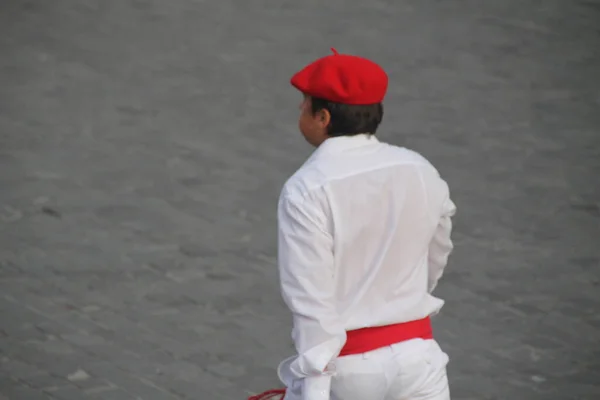 Mostra Danza Popolare Basca Festival Strada — Foto Stock