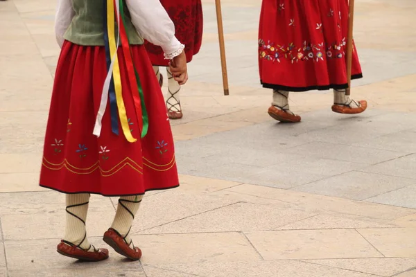 Mostra Danza Popolare Basca Festival Strada — Foto Stock