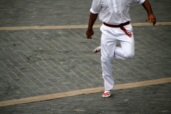 Mostra Danza Popolare Basca Festival Strada — Foto Stock