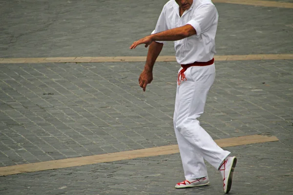 Mostra Danza Popolare Basca Festival Strada — Foto Stock