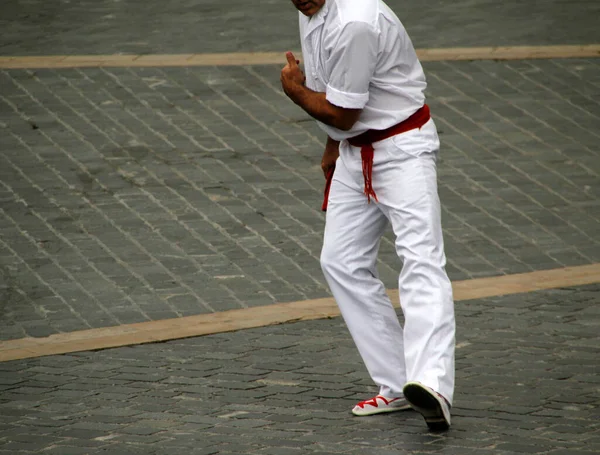 Mostra Danza Popolare Basca Festival Strada — Foto Stock