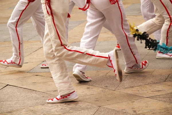 Basque Dance Street Folk Festival — Stock Photo, Image