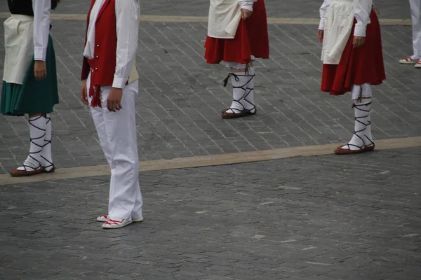 Βασκικός Χορός Λαϊκό Φεστιβάλ Του Δρόμου — Φωτογραφία Αρχείου