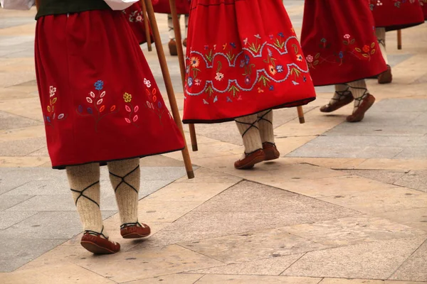 Basque Dance Street Folk Festival — Stock Photo, Image