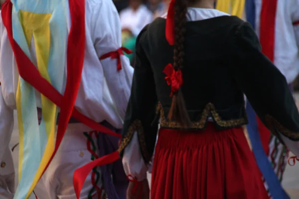 Danza Vasca Festival Folclórico Callejero —  Fotos de Stock