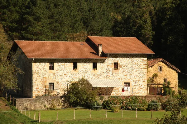 Typiskt Baskiskt Hus Landet — Stockfoto