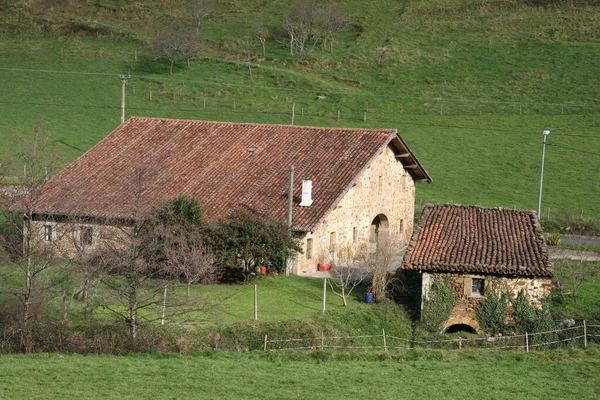 Tipica Casa Basca Campagna — Foto Stock