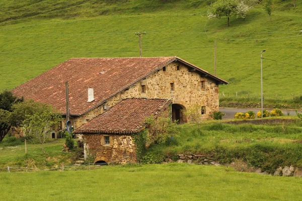 Typisch Baskisch Huis Het Platteland — Stockfoto
