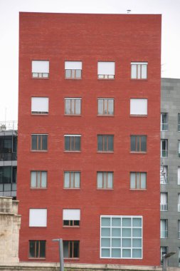 İspanya 'nın Bilbao şehrinde şehir manzarası