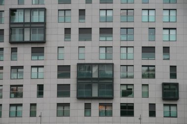 İspanya 'nın Bilbao şehrinde şehir manzarası