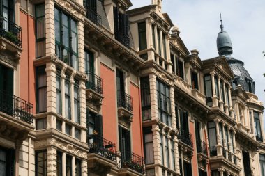 İspanya 'nın Bilbao şehrinde şehir manzarası