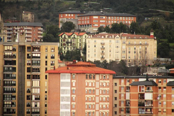 Urbanscape Neighborhood Bilbao Spain — стокове фото