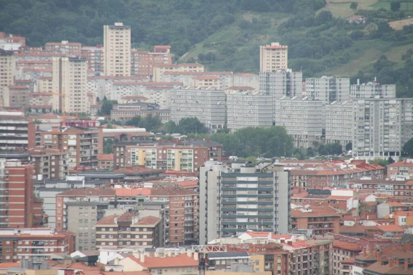 Urbanscape Neighborhood Bilbao Spain — стокове фото