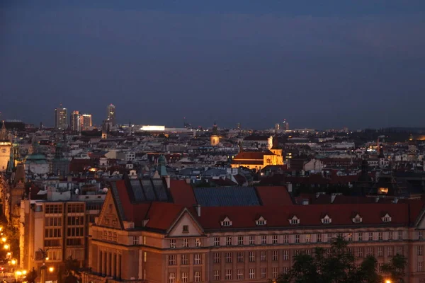 Prag Gece Manzarası — Stok fotoğraf