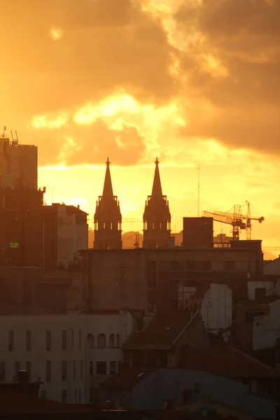 Skyline Bilbao Βράδυ — Φωτογραφία Αρχείου