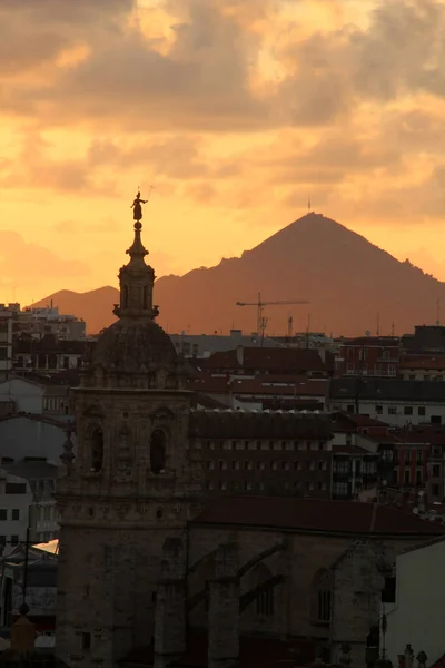 Skyline Von Bilbao Abend — Stockfoto