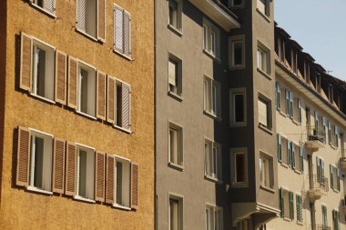 İsviçre 'nin Zürih şehrinde şehir manzarası