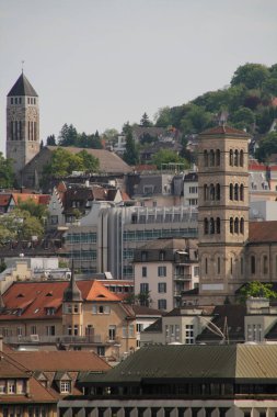 İsviçre 'nin Zürih şehrinde şehir manzarası