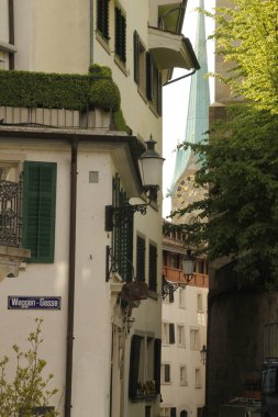 İsviçre 'nin Zürih şehrinde şehir manzarası