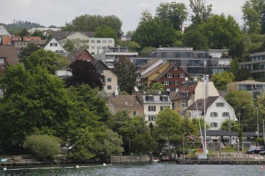 İsviçre 'nin Zürih şehrinde şehir manzarası