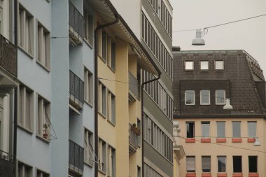 İsviçre 'nin Zürih şehrinde şehir manzarası