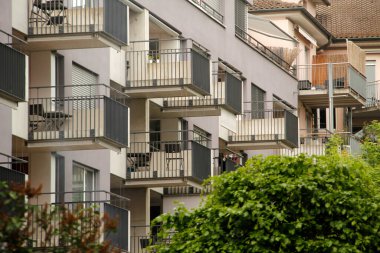 İsviçre 'nin Zürih şehrinde şehir manzarası