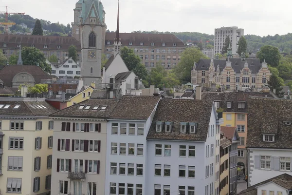 Urbanscape Barrio Zurich Suiza — Foto de Stock