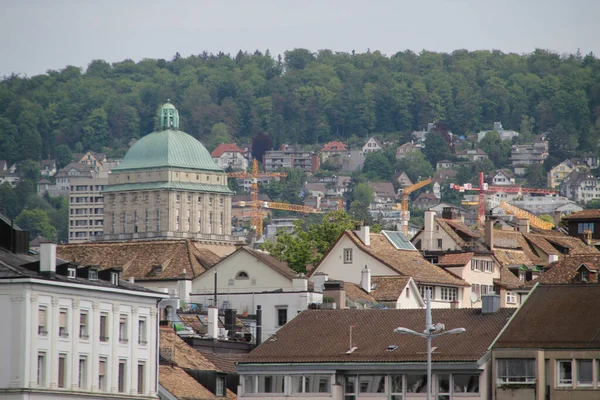 Urbanscape Neighborhood Zurich Switzerland — стокове фото