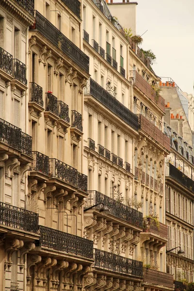 Facade Classic Apartments Block Paris — Stock Photo, Image