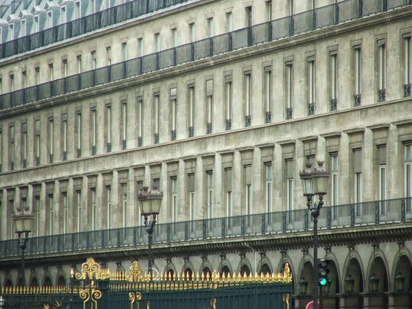 Fassade Eines Klassischen Wohnblocks Paris — Stockfoto