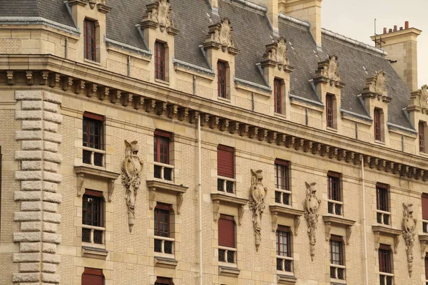 Facade Classic Apartments Block Paris — Stock Photo, Image