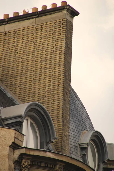 Fachada Bloque Apartamentos Clásicos París — Foto de Stock