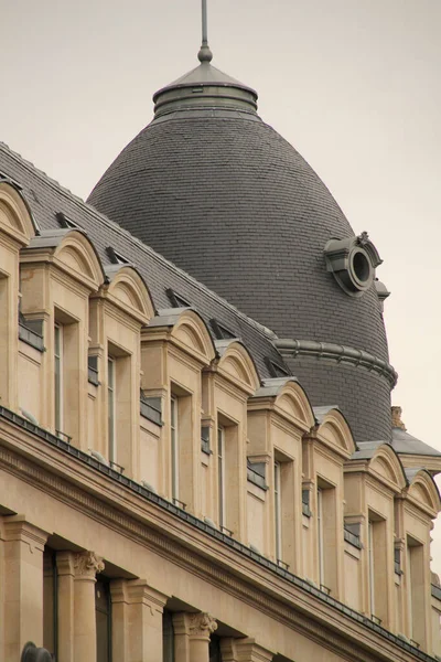 Fassade Eines Klassischen Wohnblocks Paris — Stockfoto