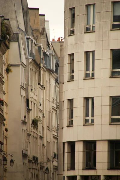 Fachada Bloco Apartamentos Clássicos Paris — Fotografia de Stock