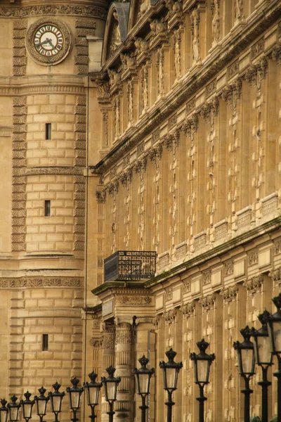 Fachada Bloque Apartamentos Clásicos París — Foto de Stock