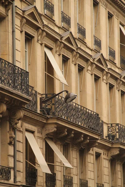 Façade Immeuble Appartements Classique Paris — Photo