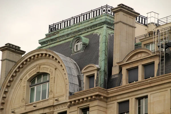 Fachada Bloque Apartamentos Clásicos París — Foto de Stock