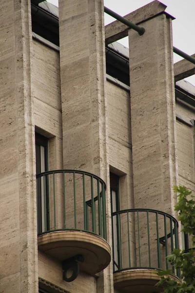 Fachada Bloco Apartamentos Clássicos Paris — Fotografia de Stock